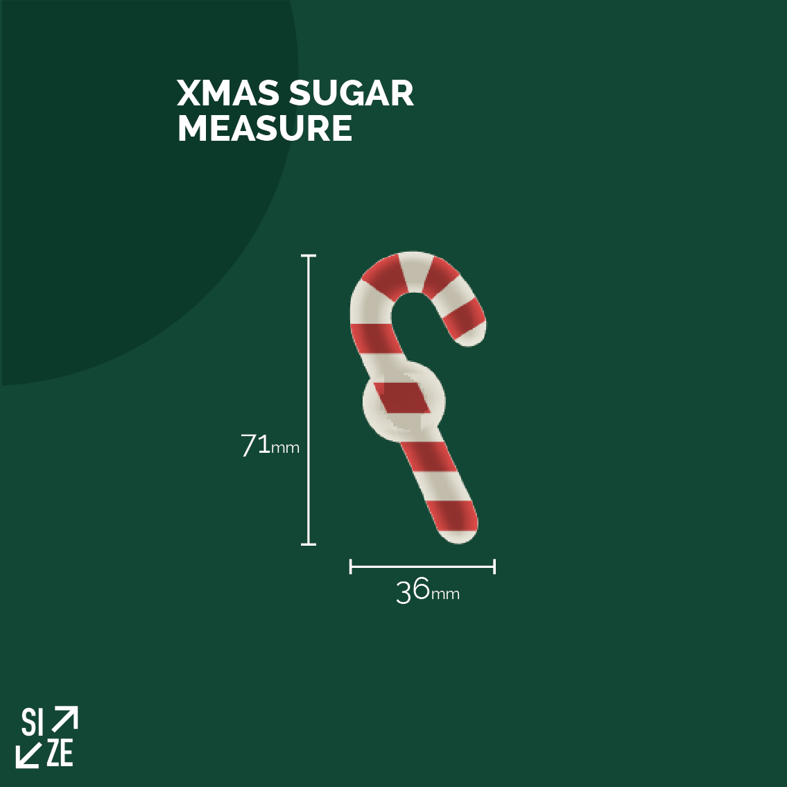 sistema | xmas candy cane knob & hook