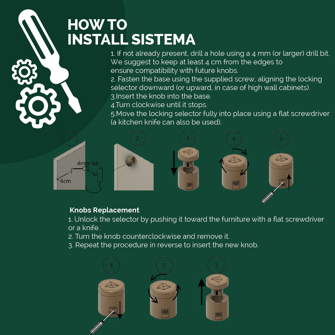 sistema | xmas tree knob & hook
