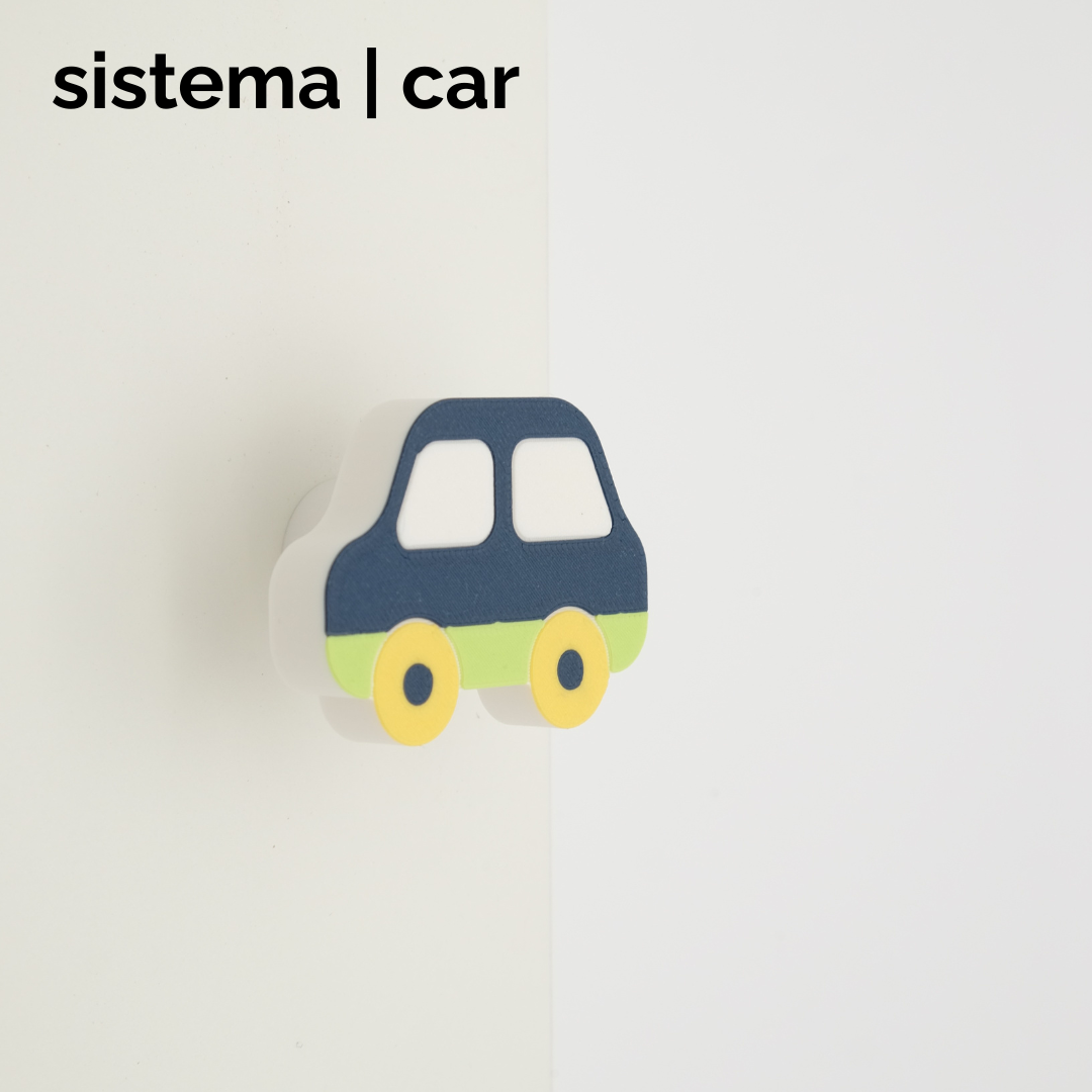 sistema | car pop knob & hook