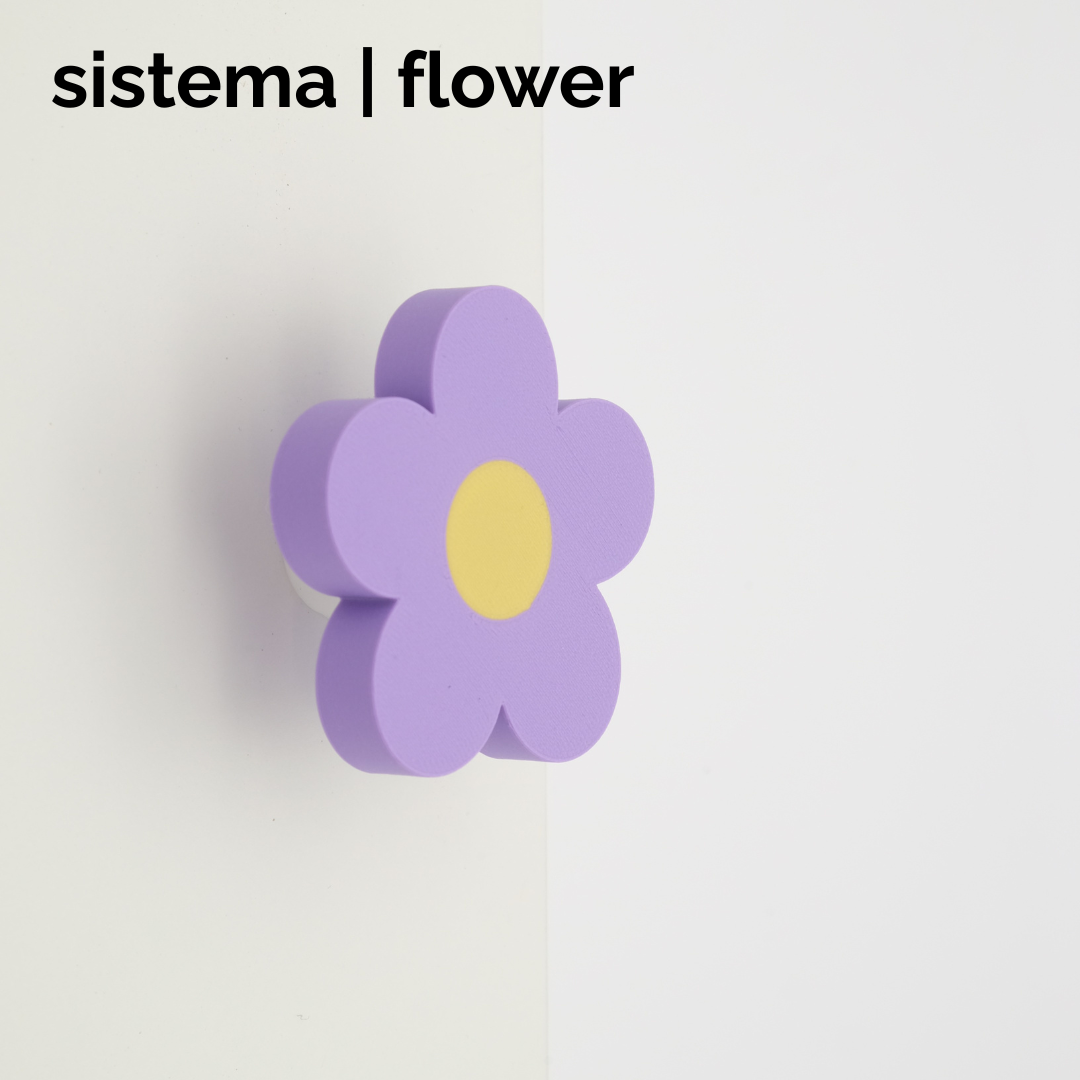 sistema | flower knob & hook