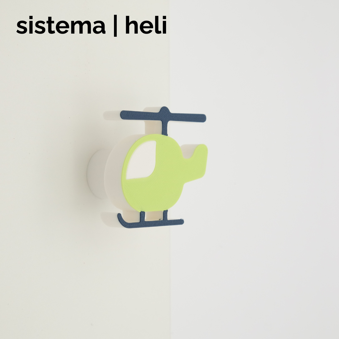 sistema | heli pop knob & hook