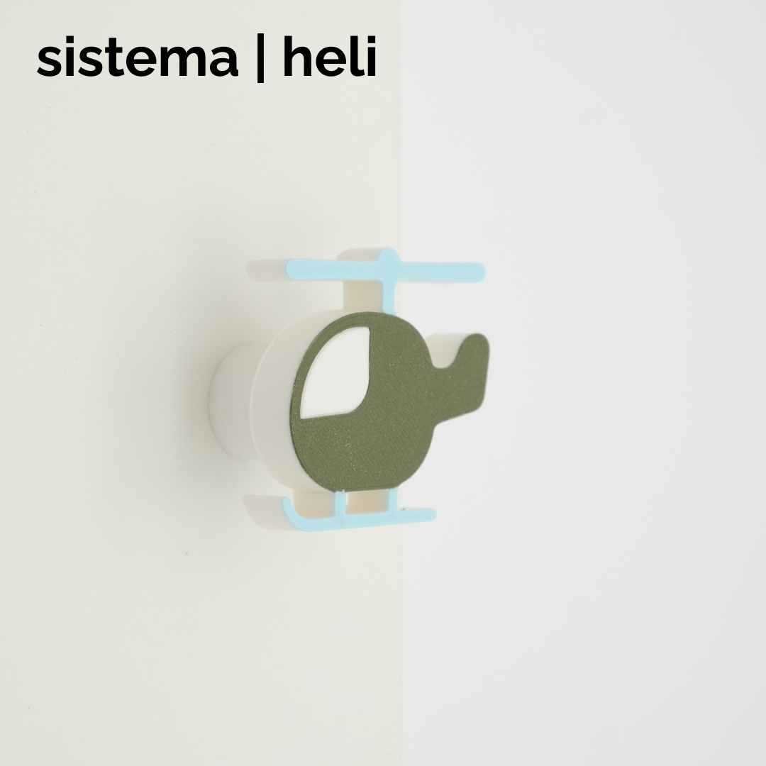 sistema | heli earth knob & hook