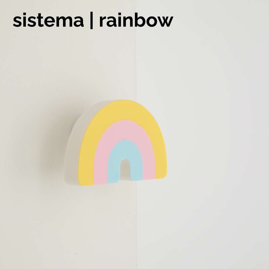 sistema | rainbow knob & hook