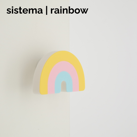 sistema | rainbow knob & hook