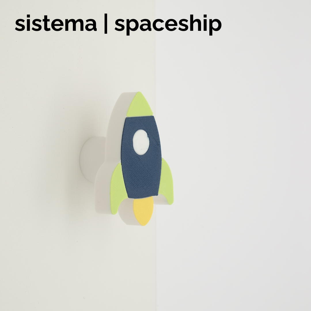 sistema | spaceship pop knob & hook