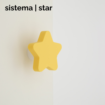 sistema | star knob & hook